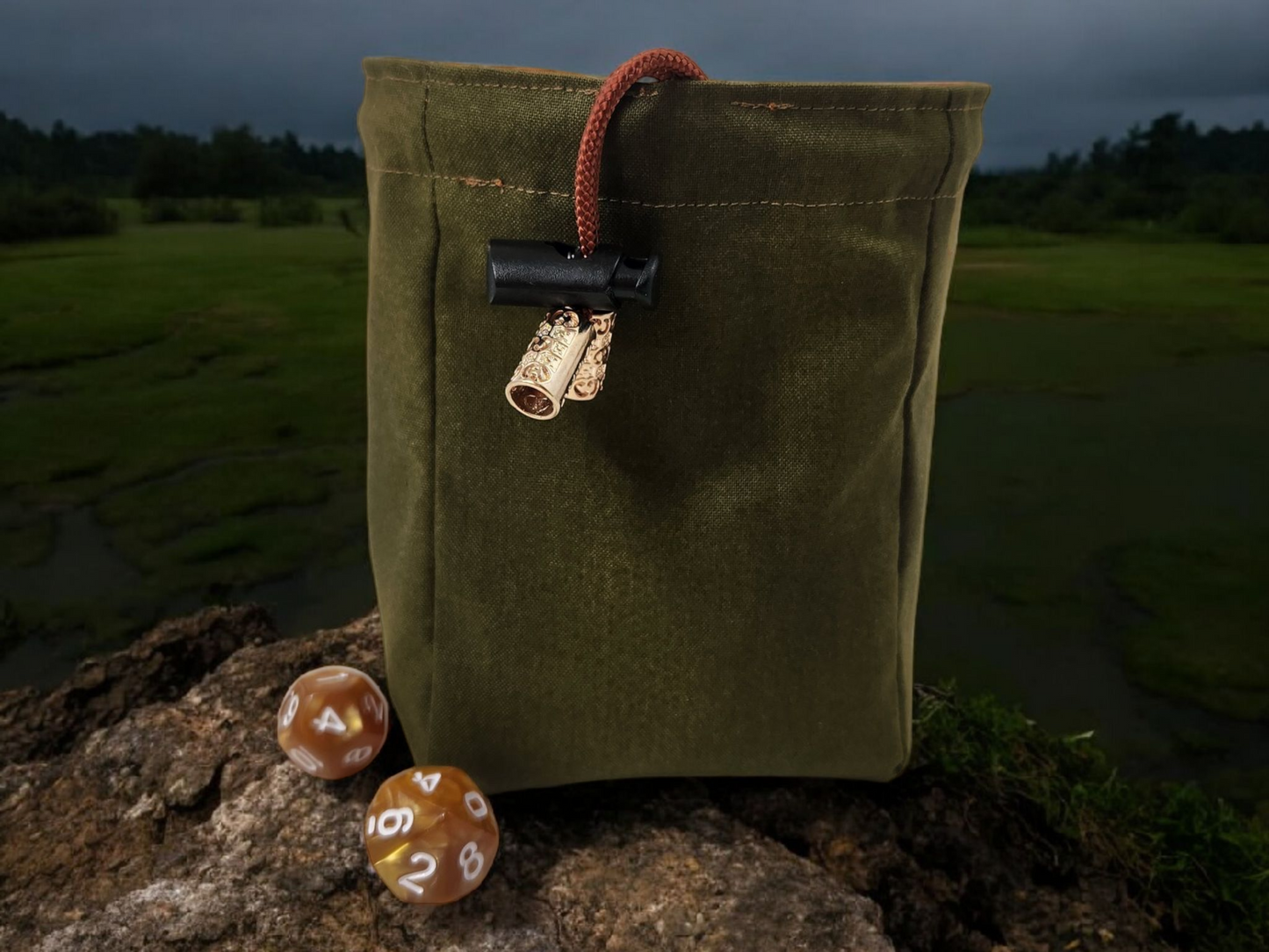 Crocodile dice bag