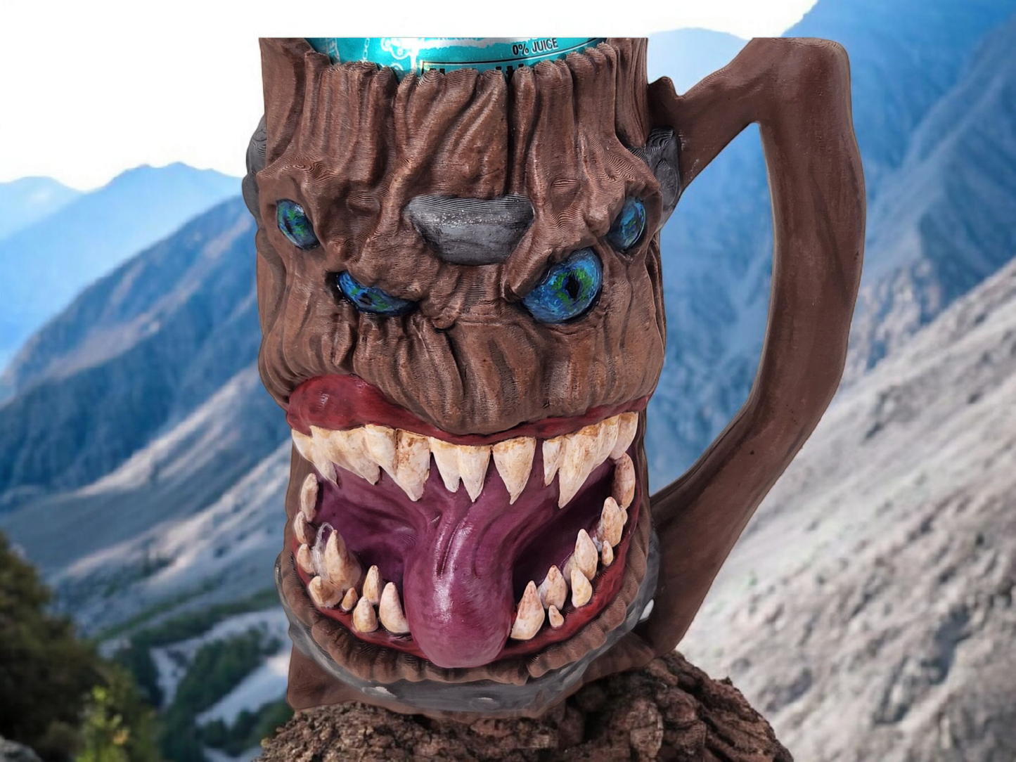 Monster mug soda/pop holder