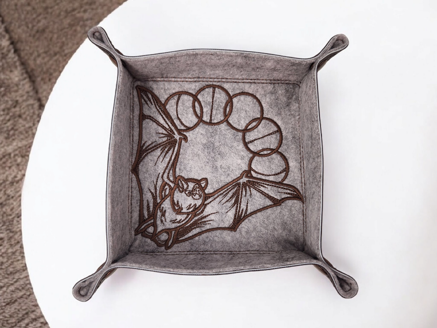 Lunar bat dice tray