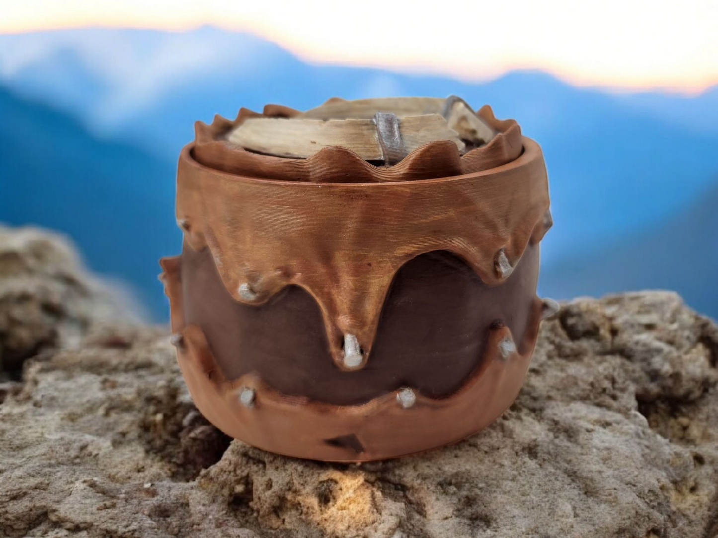Barbarian dice container
