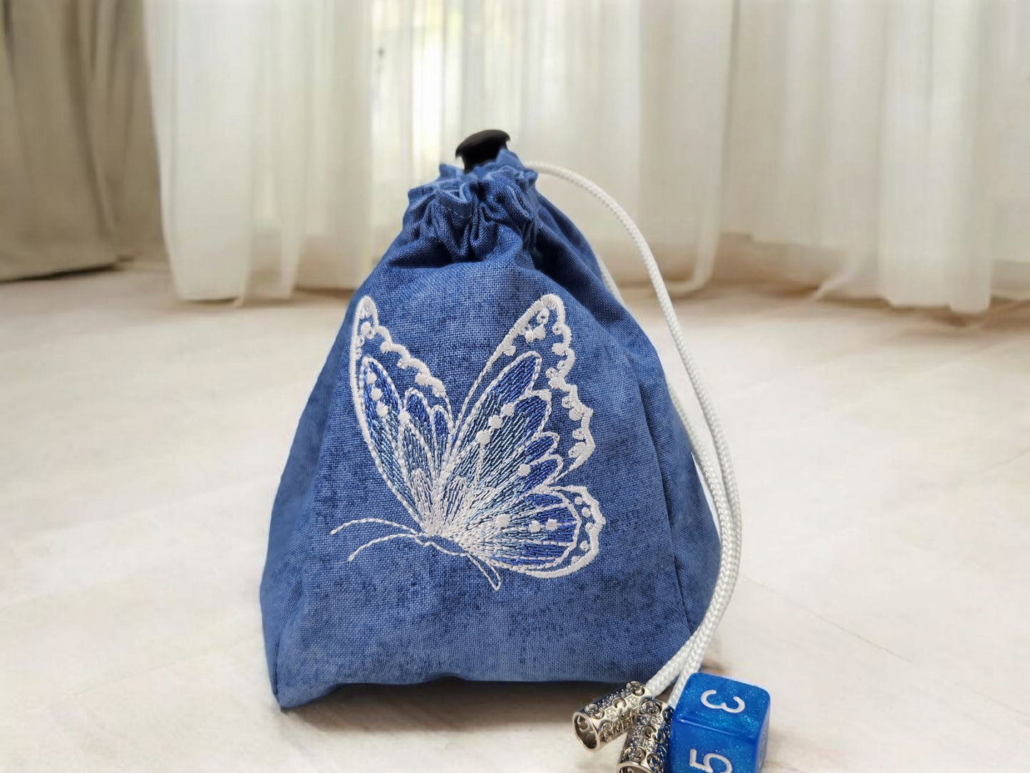 Butterfly dice bag