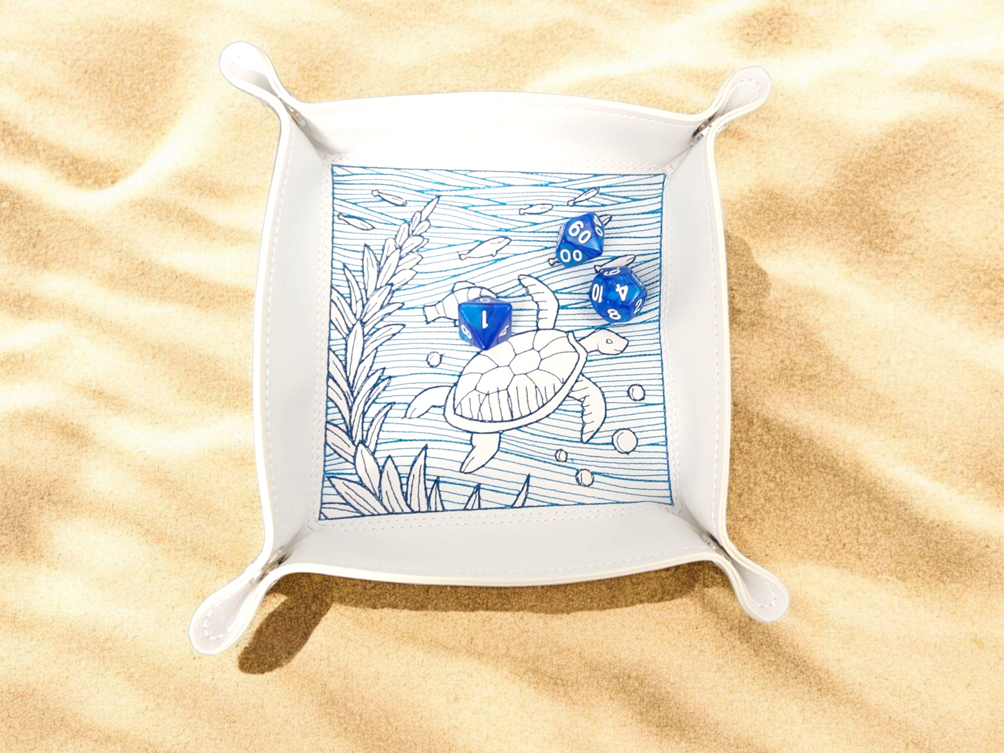 Sea turtle dice tray