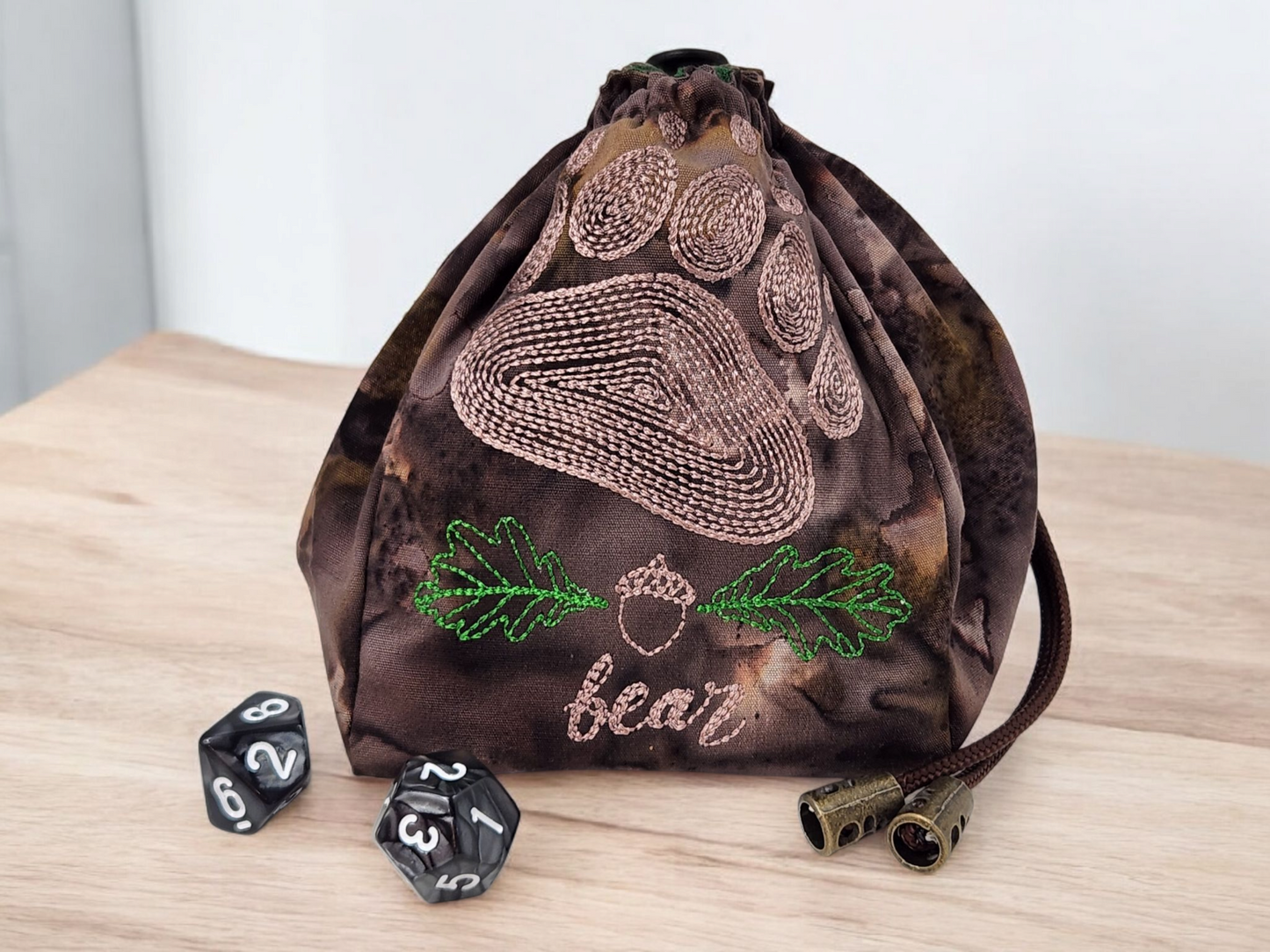 Bear Paw dice bag