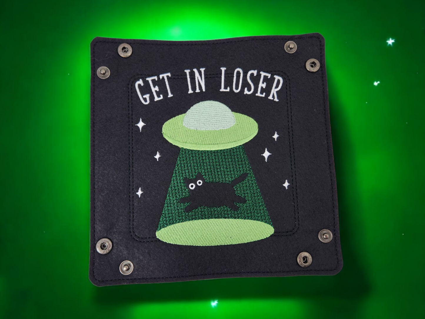 UFO visit dice tray