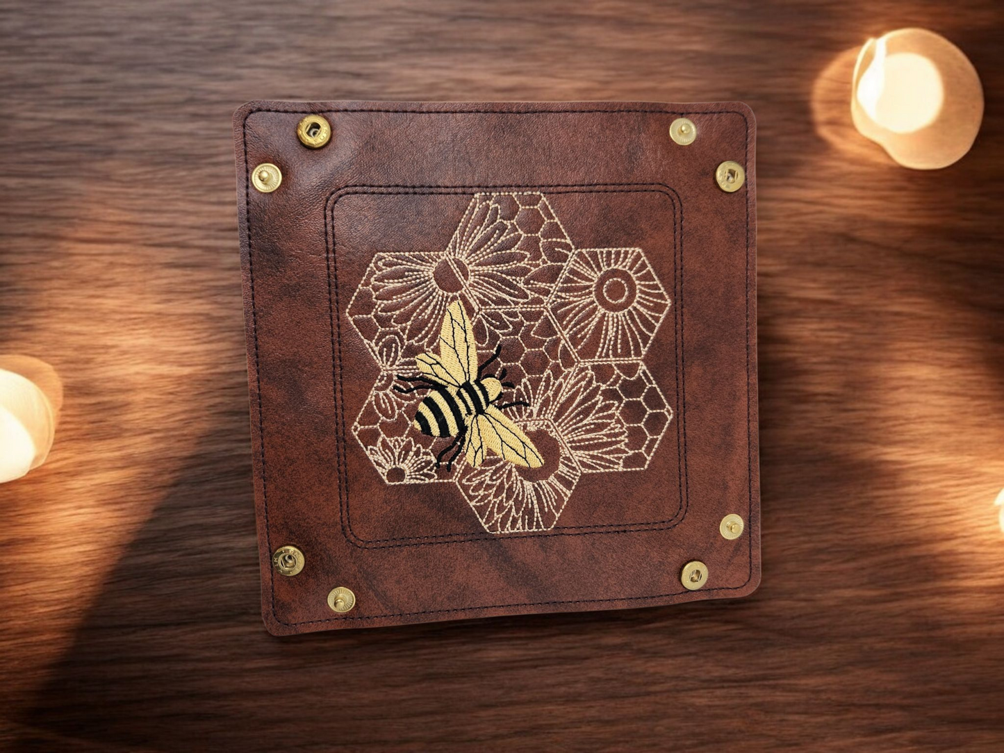 Bumblebee and Honeycomb dice tray