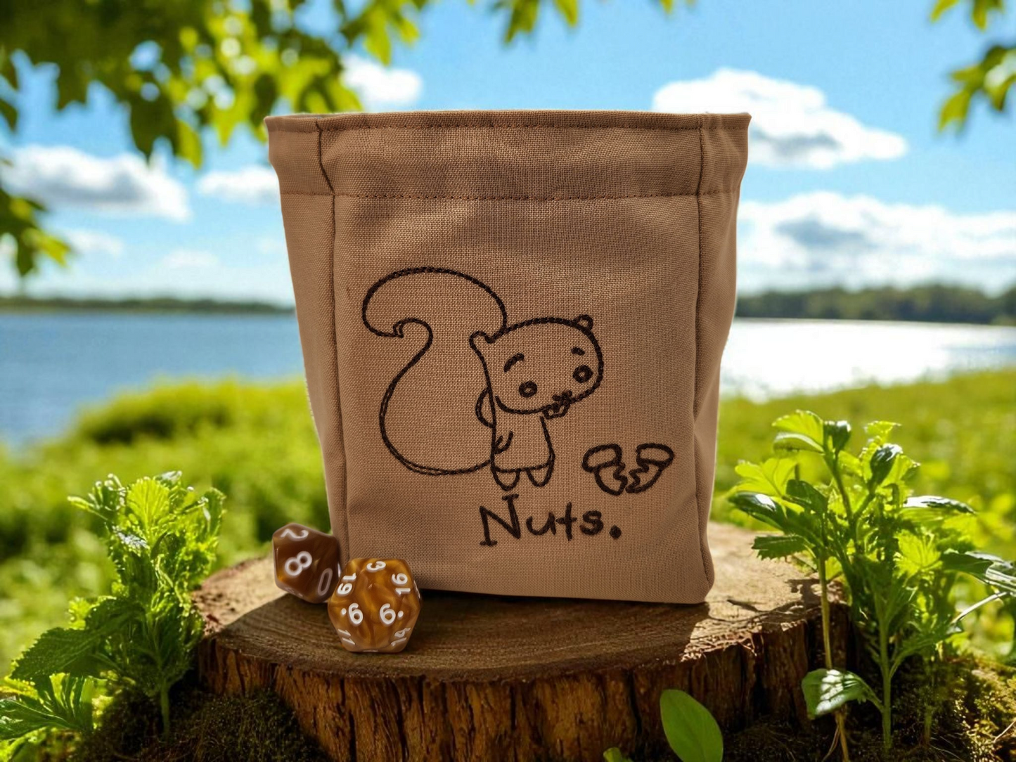 dice bag funny squirrel