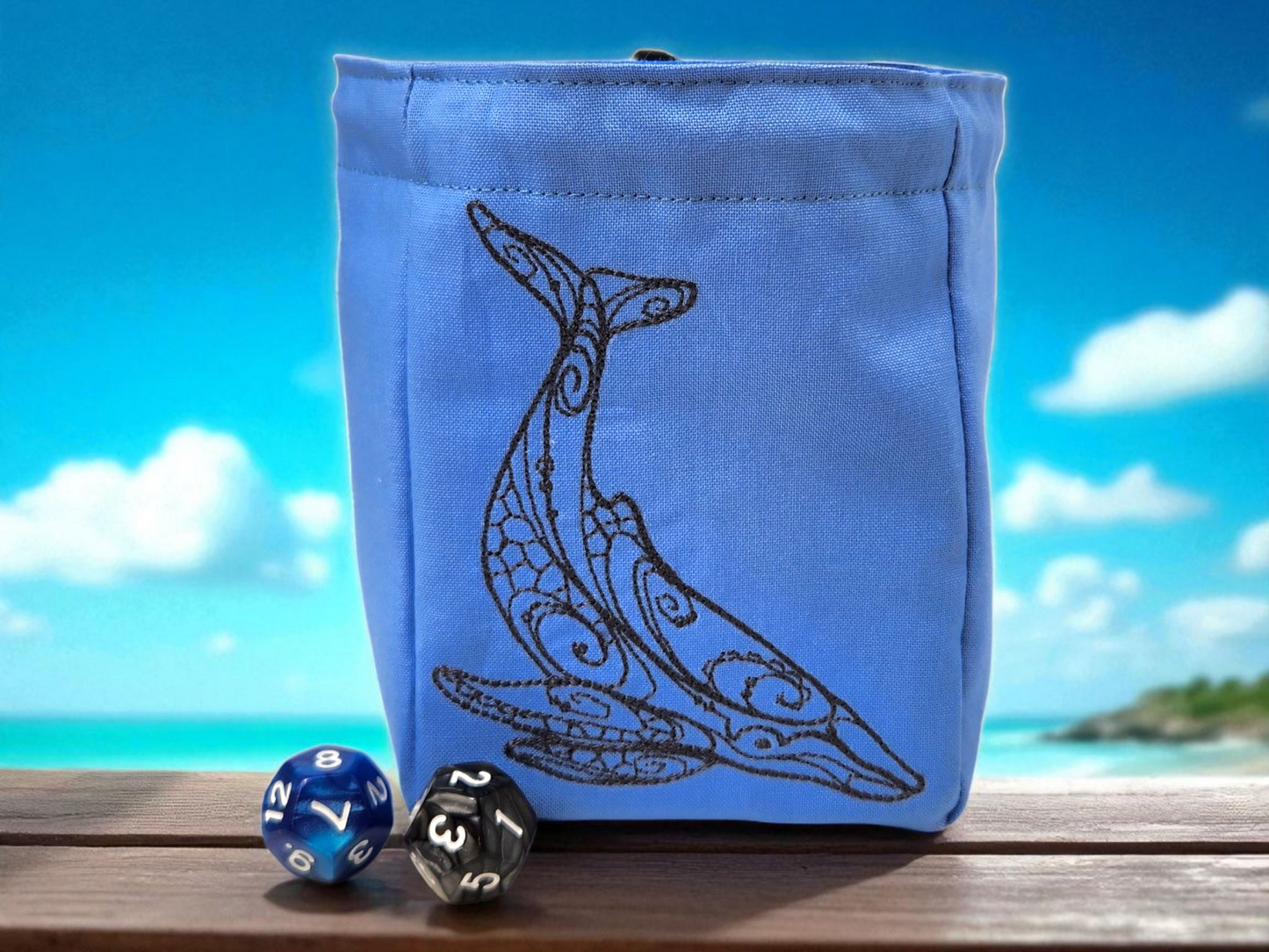 Whale dice bag