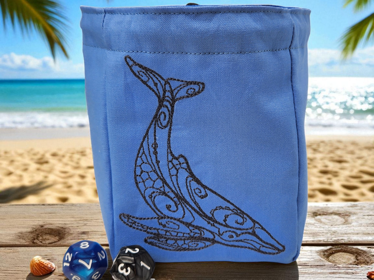 Whale dice bag