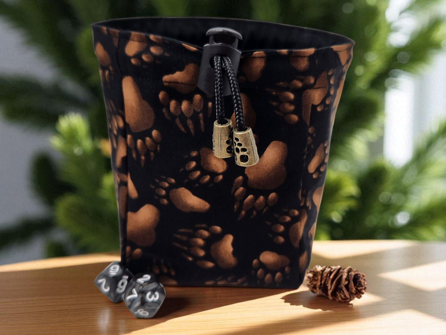 Bear paw dice bag