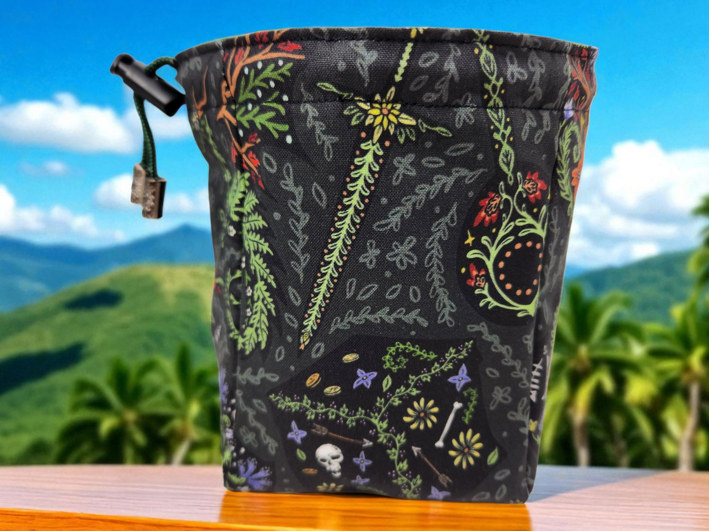 Fantasy themed folk art style Extra Large Dice Bag