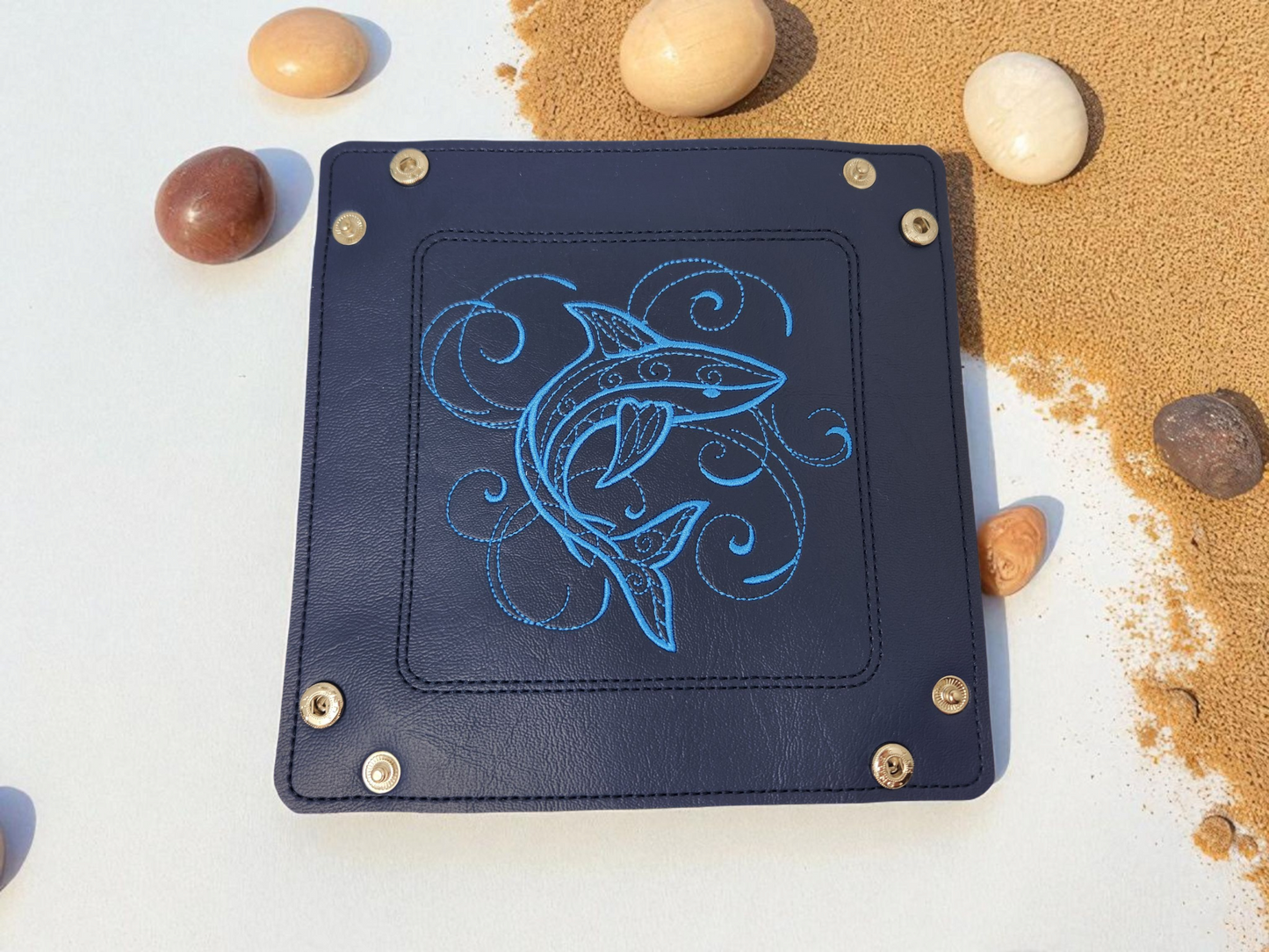 Shark gift set, dice tray and dice bag