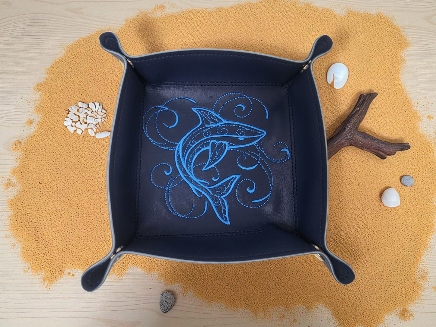 Shark gift set, dice tray and dice bag