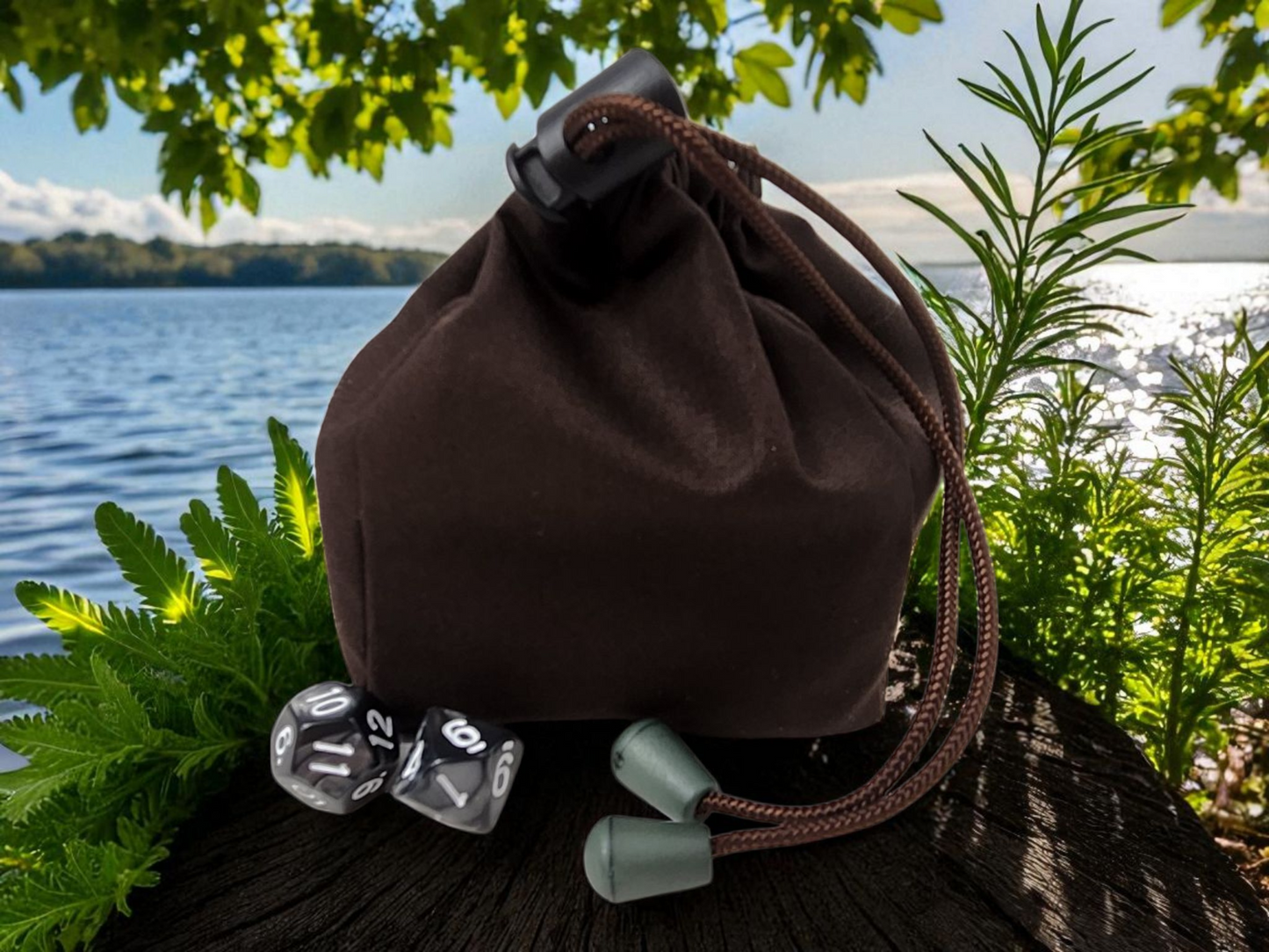 Bigfoot gift set, dice tray and dice bag