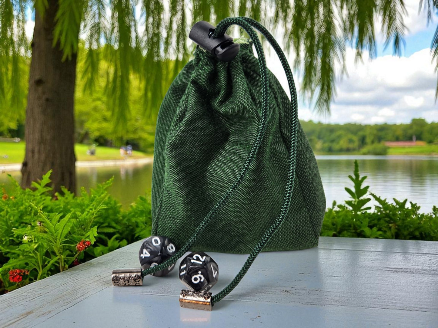Frog gift set, dice tray and dice bag