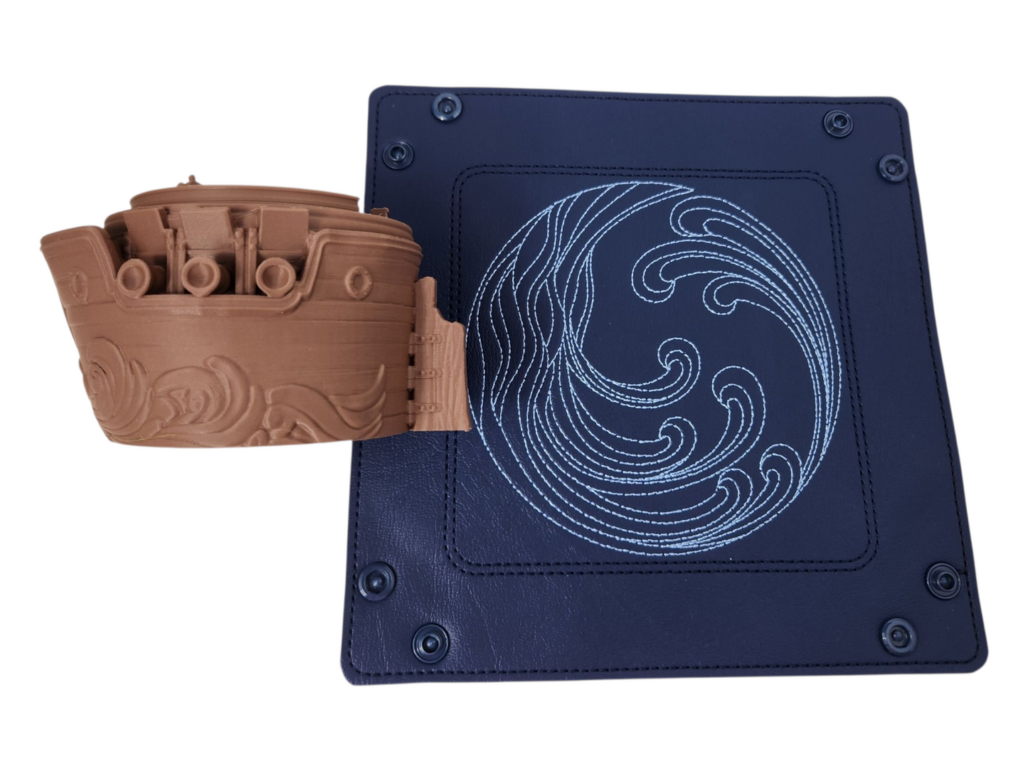 Sea worthy gift set, wave tray and ship dice container