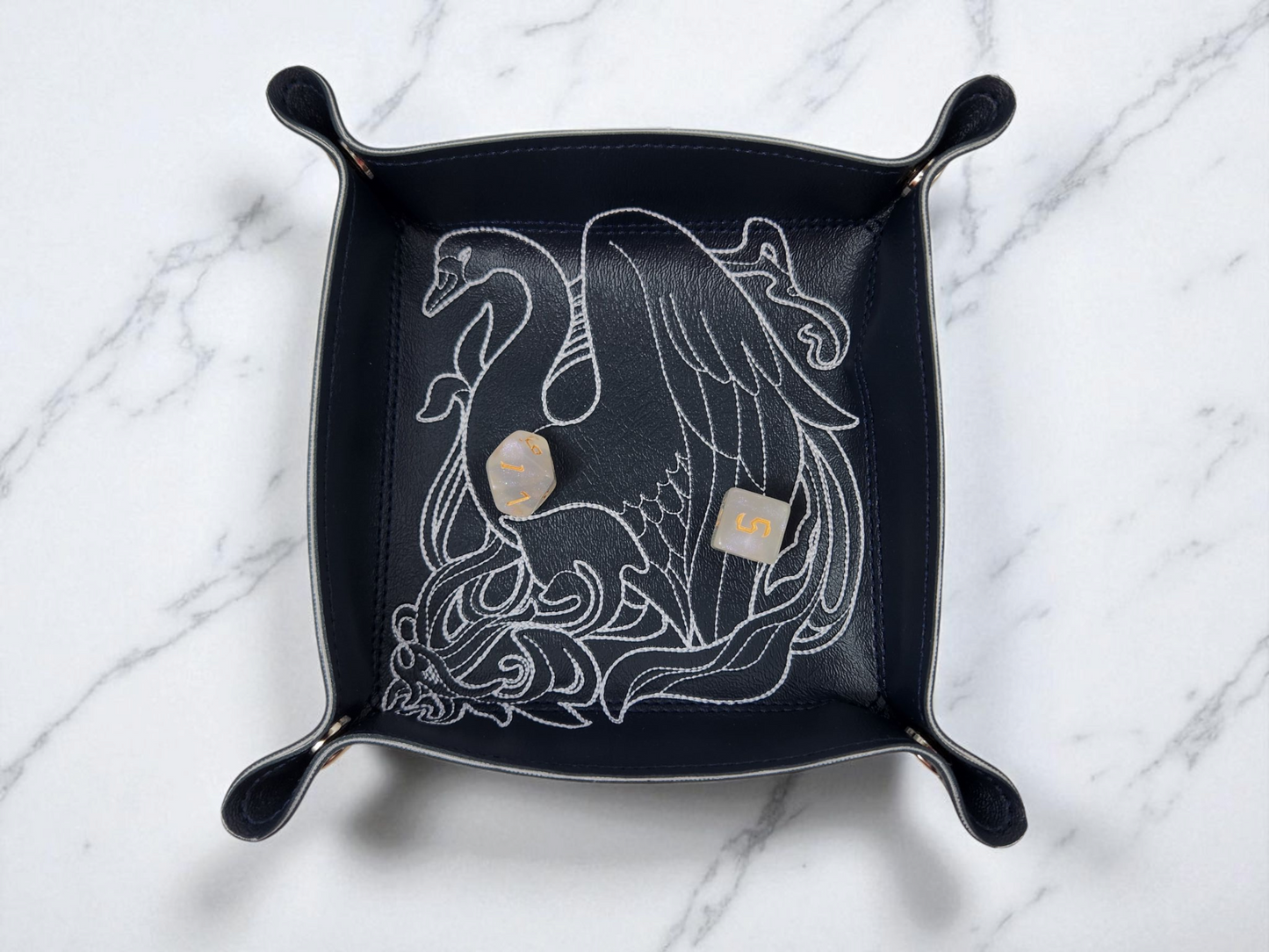 Swan dice tray