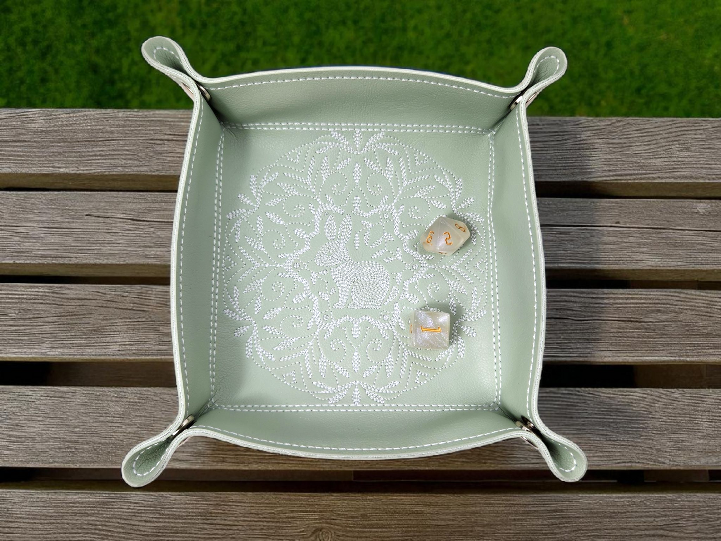 Bunny and Leaves Dice Tray
