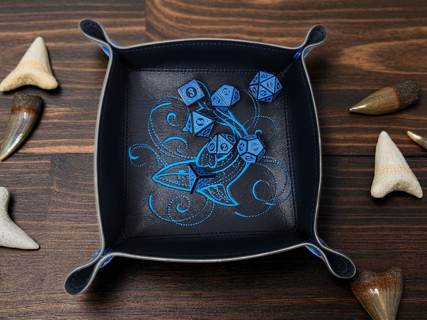 Shark dice tray gift set