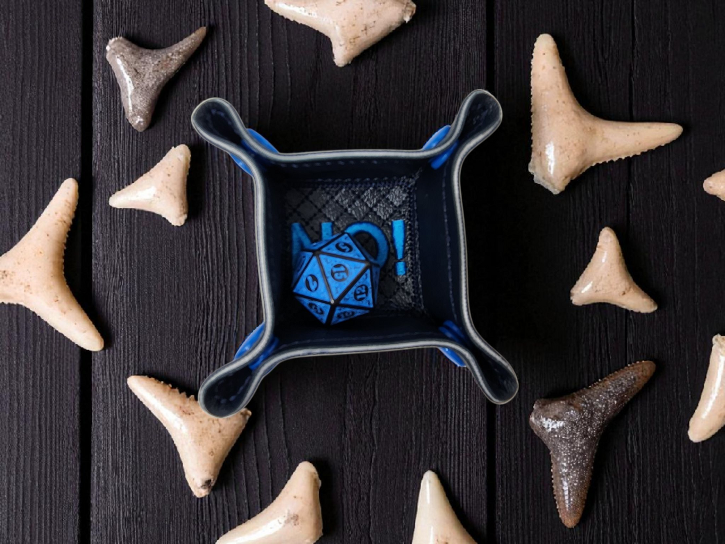 Shark dice tray gift set
