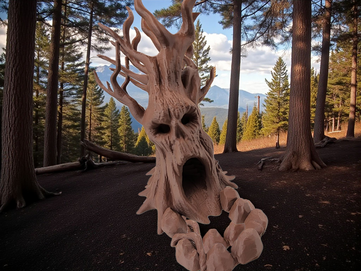Creepy tree gift set, dice tower, dice bag and dice tray