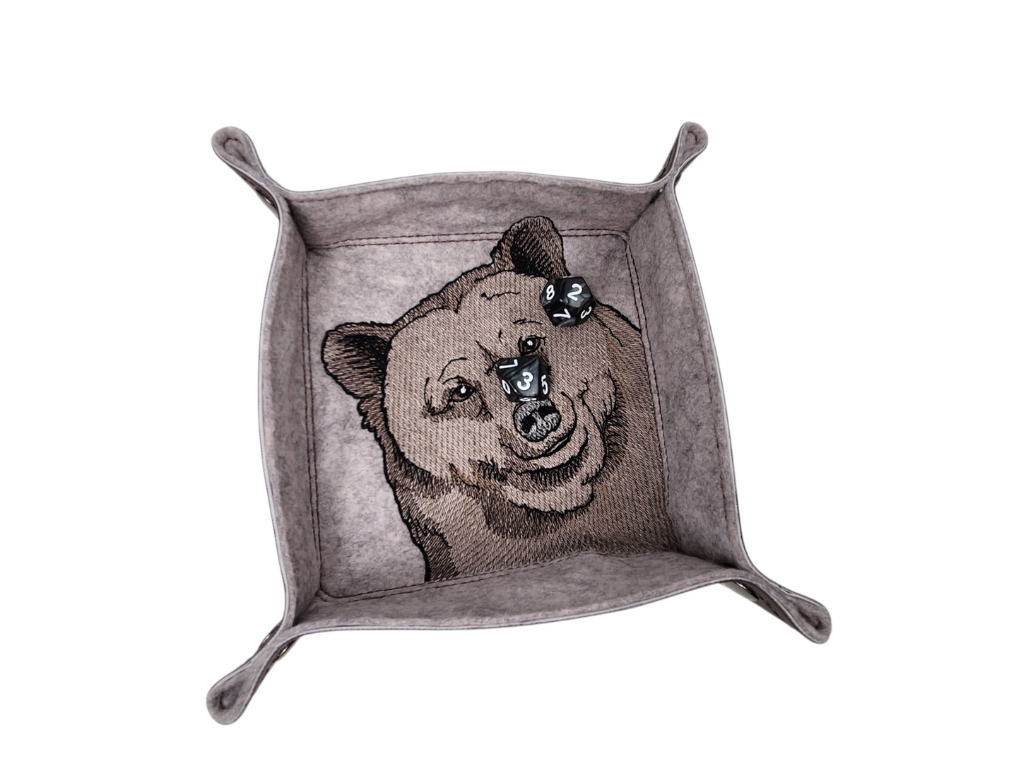Peeking Bear Dice Tray
