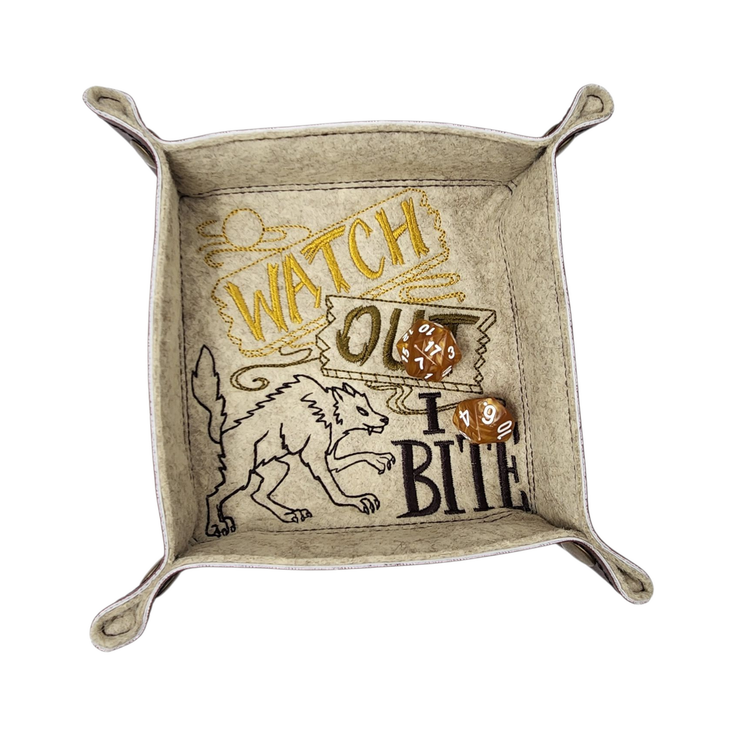Scary Wolf Dice Tray - Your Gaming Companion