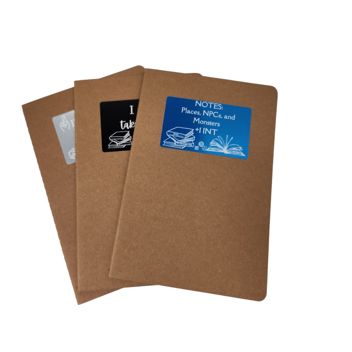 notebook set, for tabletop gamers, campaign notes