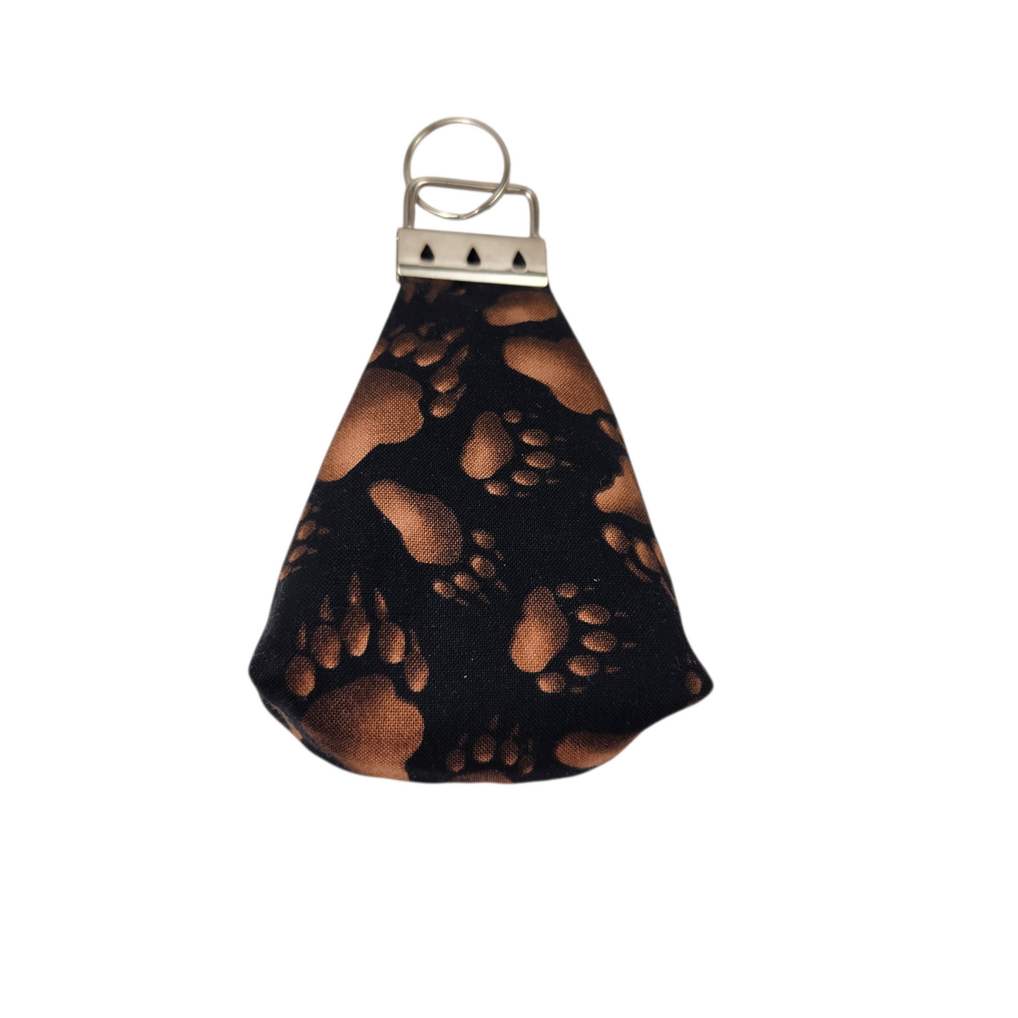 Keychain dice pouch, bear paw theme