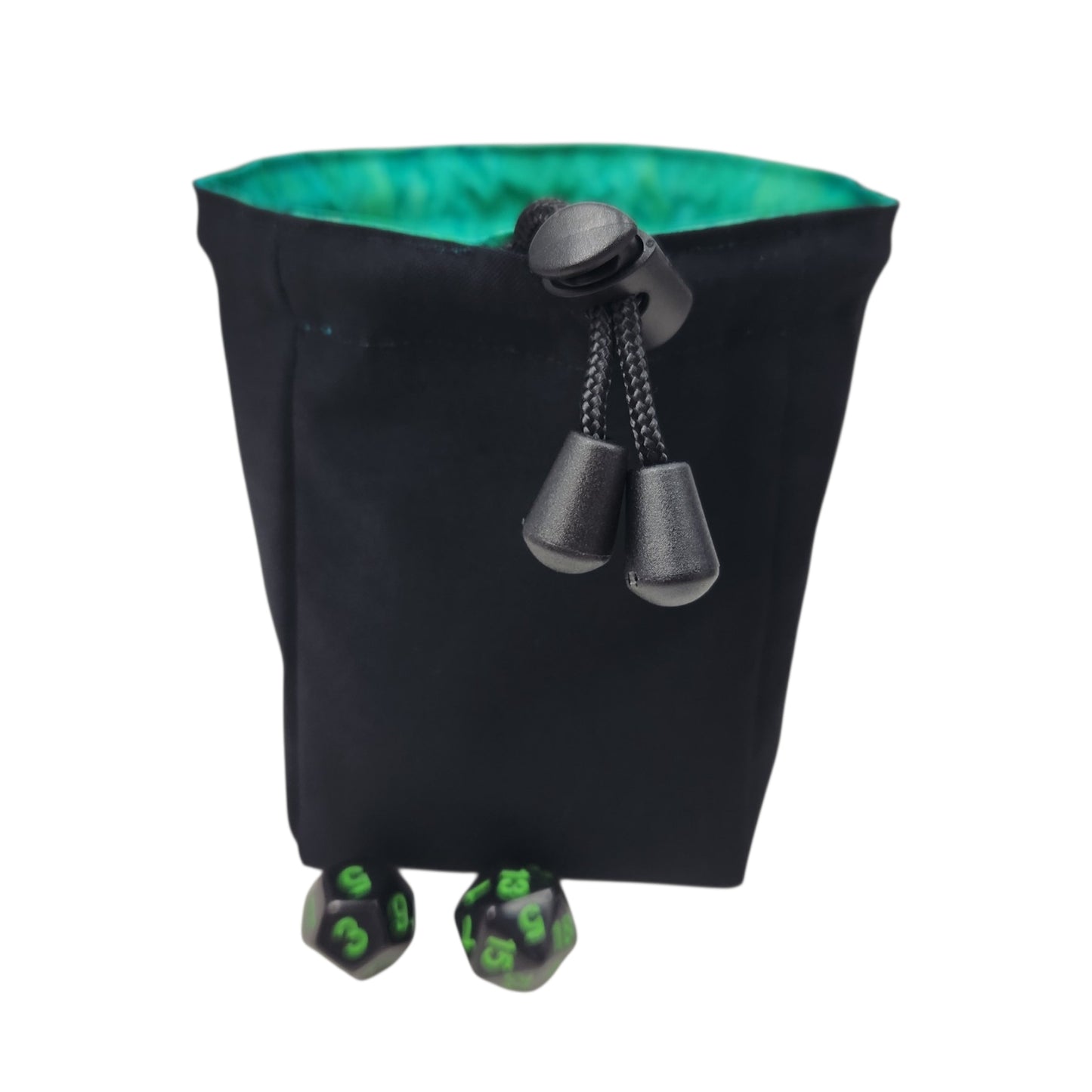 Black cat dice bag