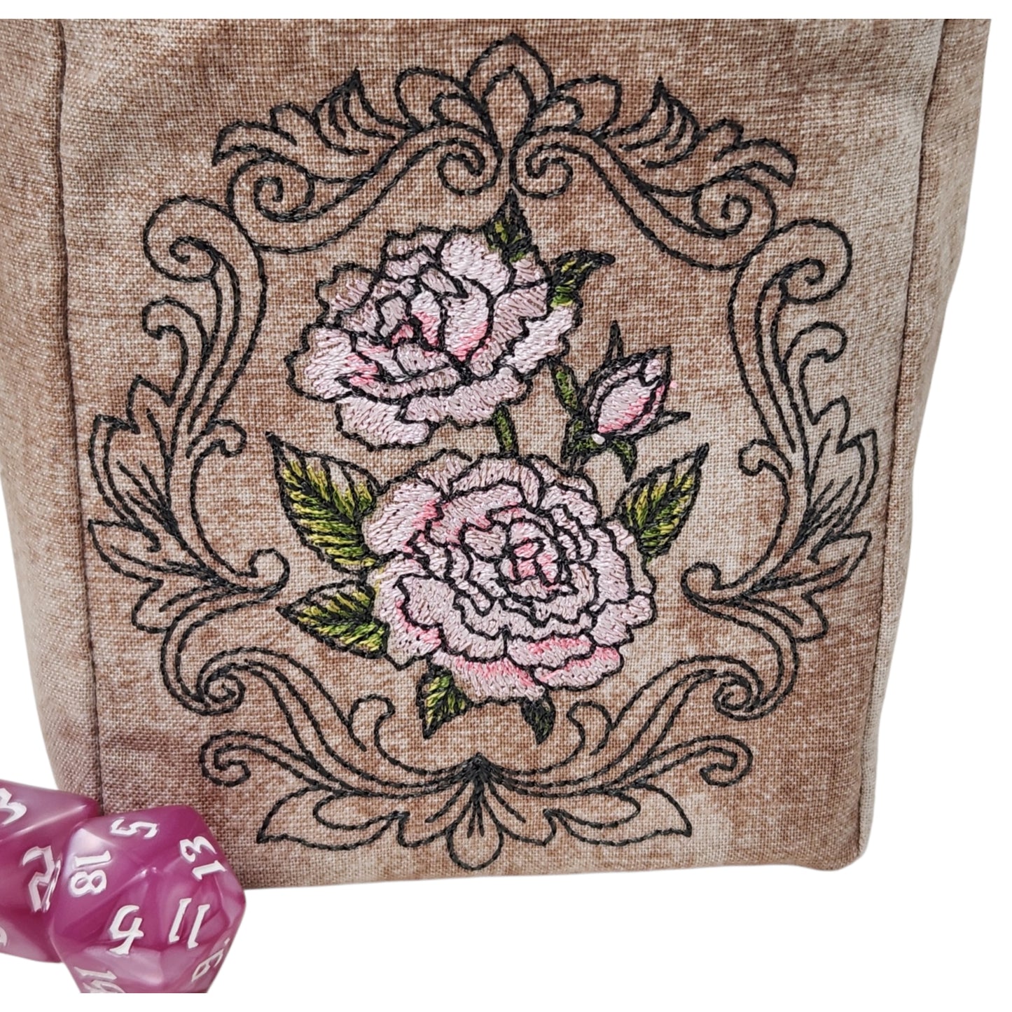 Rose dice bag