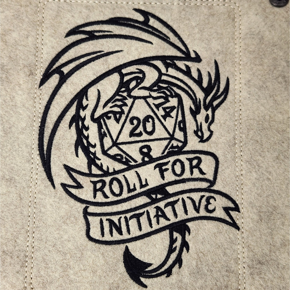 Roll initiative dragon dice tray, rectangle