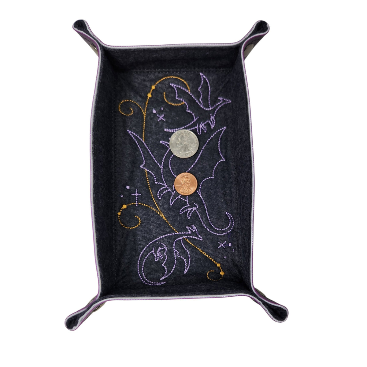 Flying dragon dice tray, rectangle