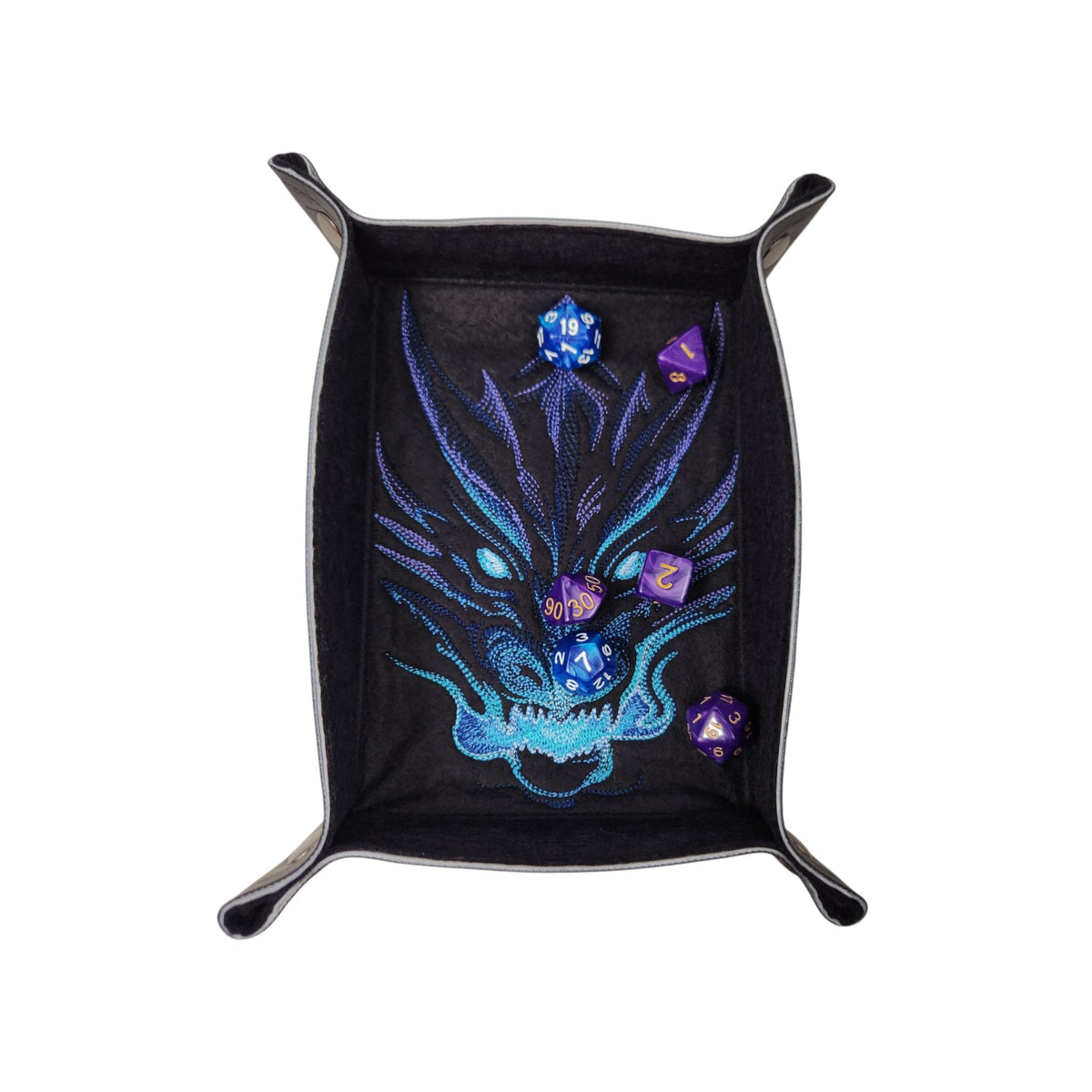 Emerging dragon dice tray, rectangle