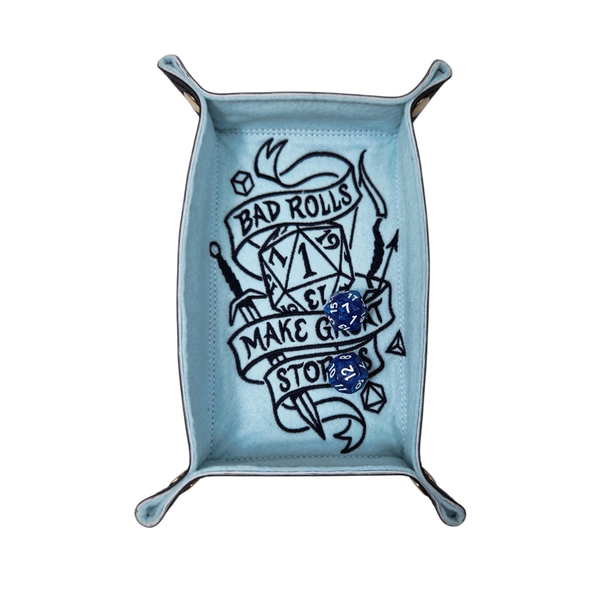 Bad roll dice tray, rectangle
