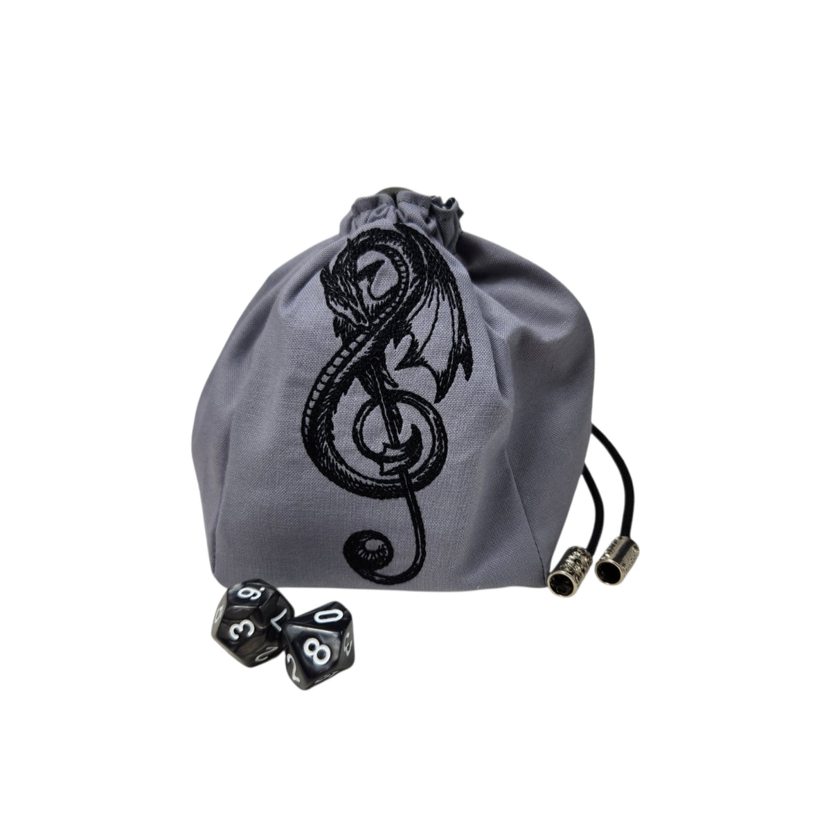 Treble Clef Dragon Dice Bag
