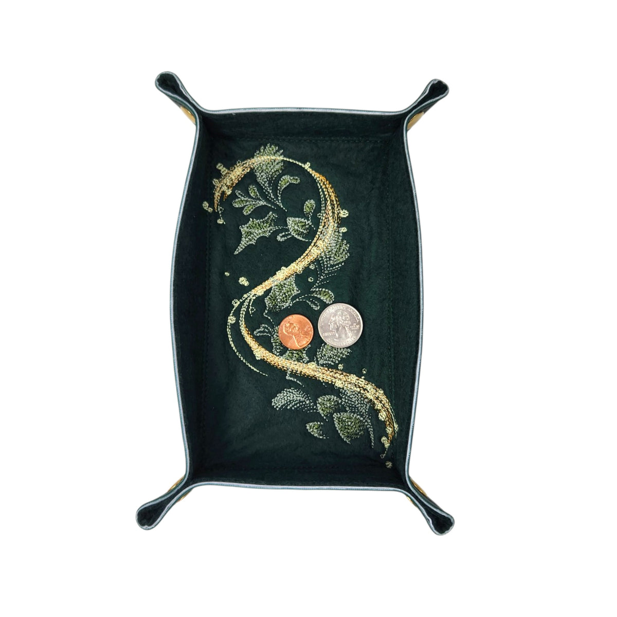 Pine and Ivy dice tray, rectangle