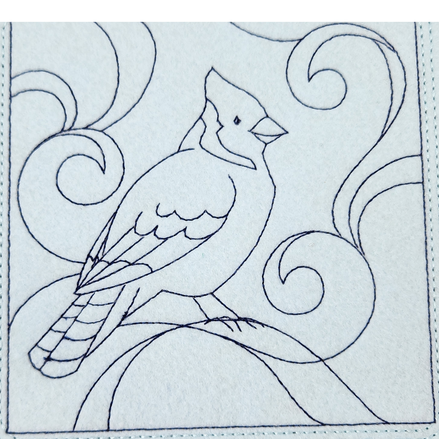 Pretty Blue Jay dice tray