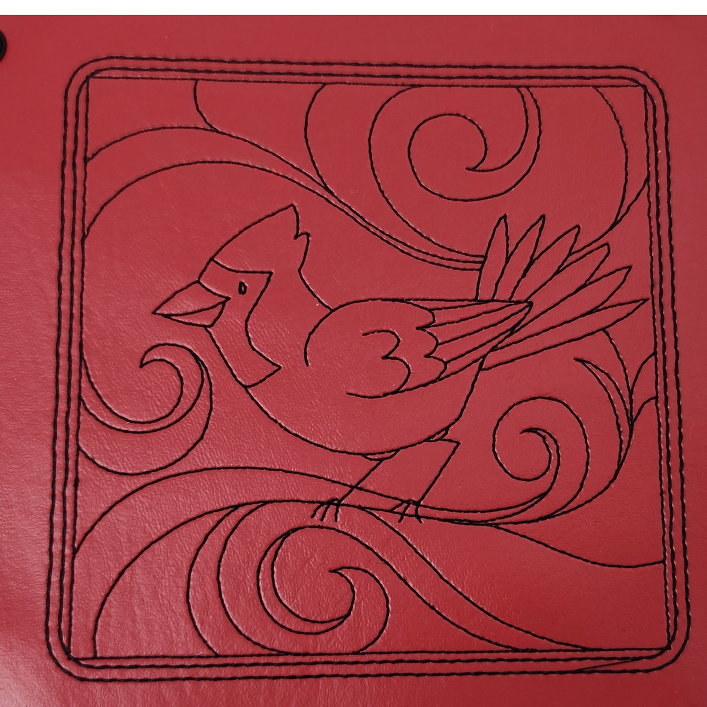 Cardinal bird dice tray