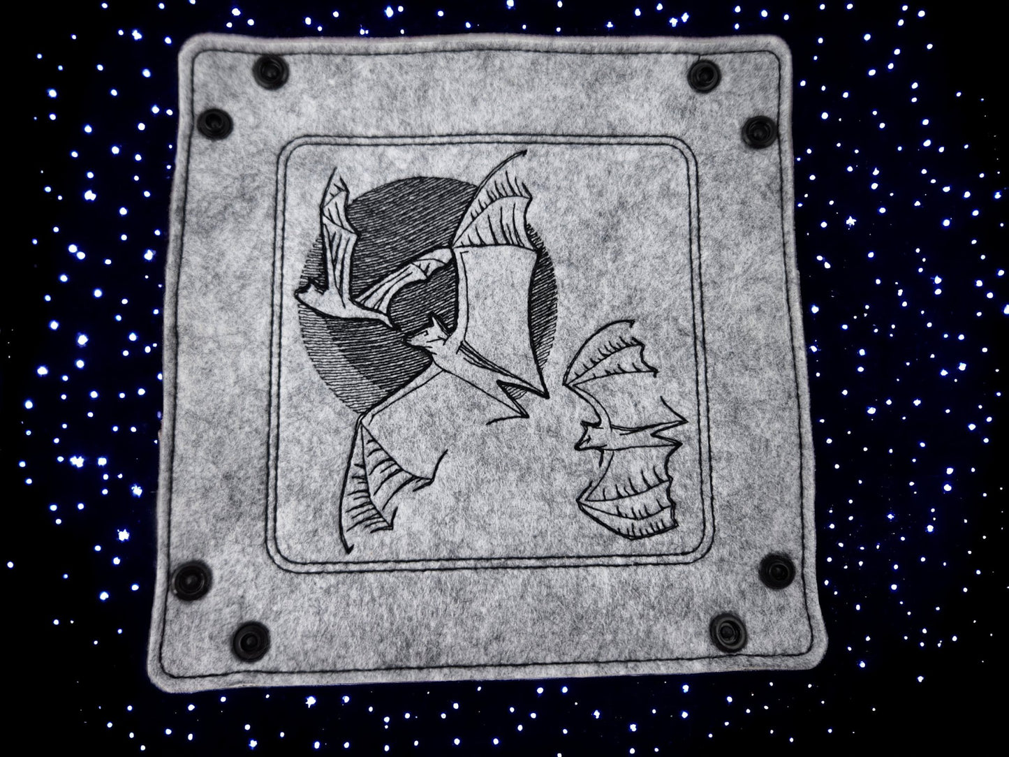 Bats in flight dice tray - Rowan Gate