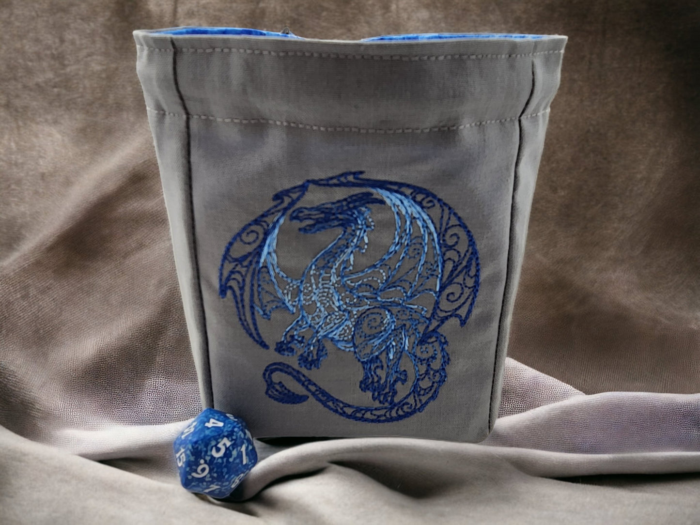 Blue Dragon Dice bag - Rowan Gate