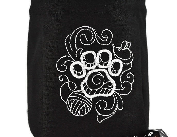 Cat Print Dice Bag - Rowan Gate