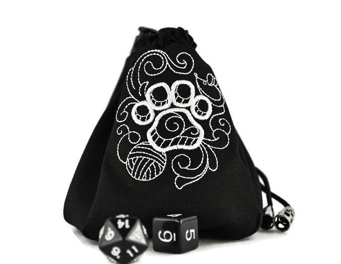 Cat Print Dice Bag - Rowan Gate