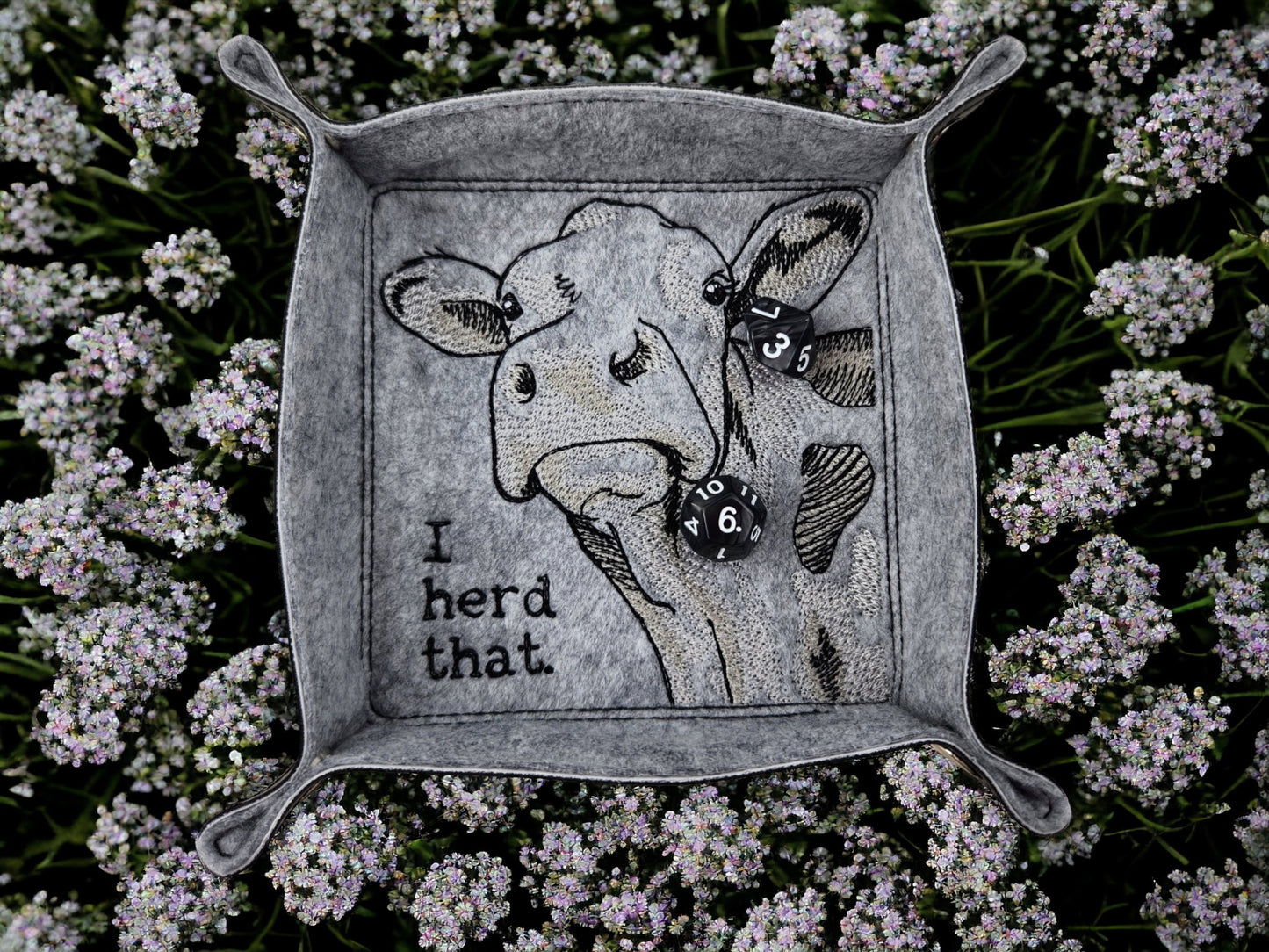 Cow dice tray - Rowan Gate
