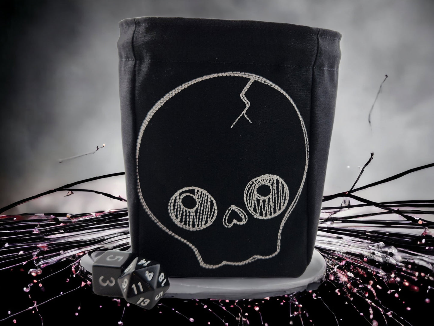 Cute skull dice bag - Rowan Gate