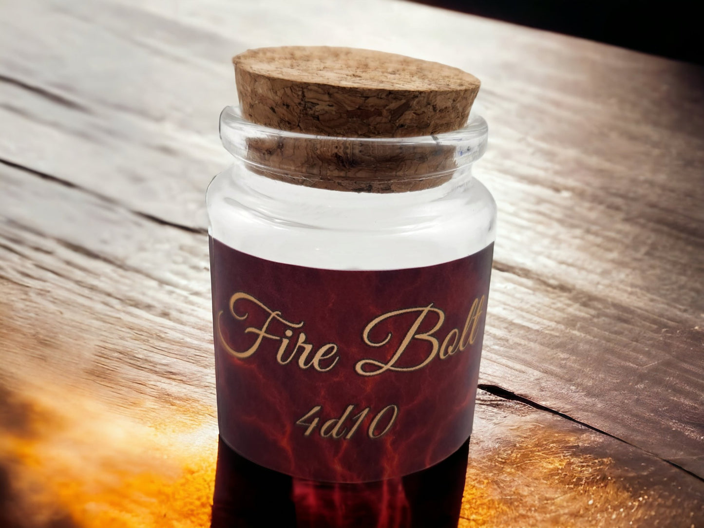 Fire Bolt spell dice jar - Rowan Gate