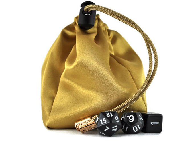 Green and gold dice bag - Rowan Gate
