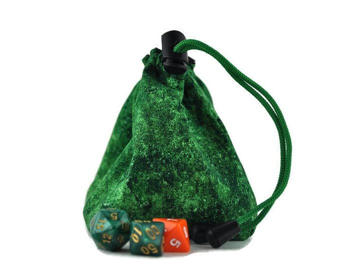 Green dragon bust dice bag - Rowan Gate