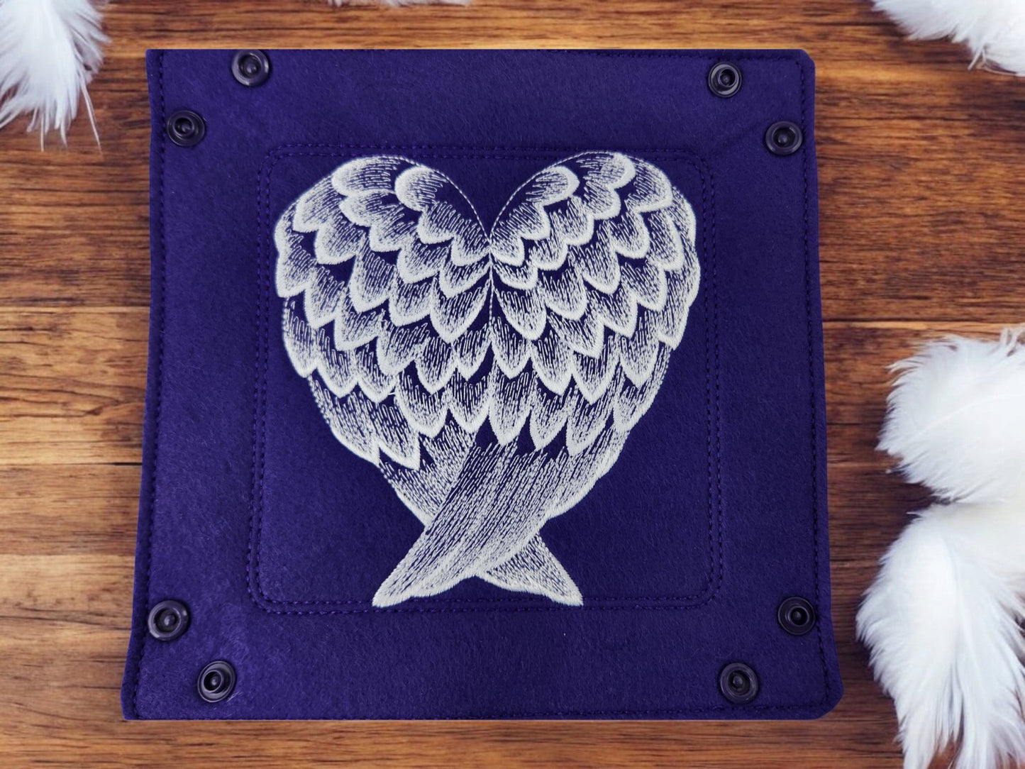 Heart Shaped Angel Wings Dice Tray - Rowan Gate