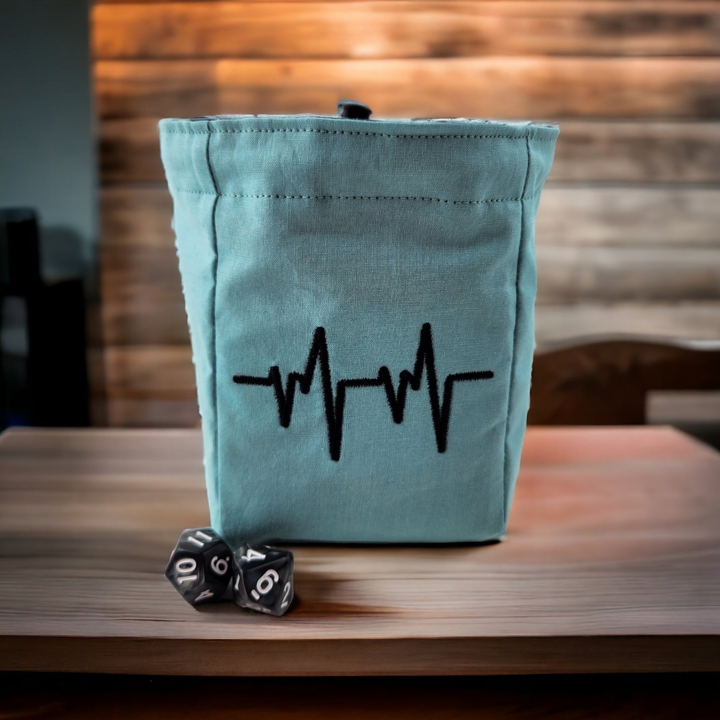 Heartbeat, EKG dice bag - Rowan Gate
