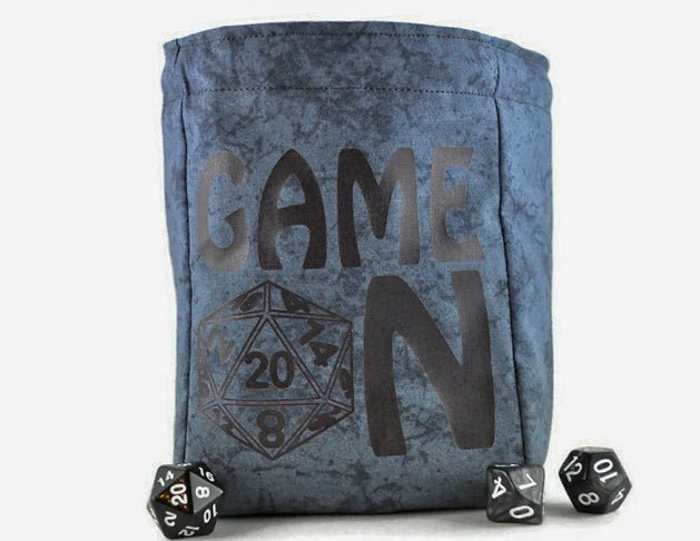 large "Game On" dice bag - Rowan Gate